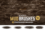 Mud Photoshop Brushes, a Brush Add-On by Mohamed Saber (Thumbnail 1 of 5)