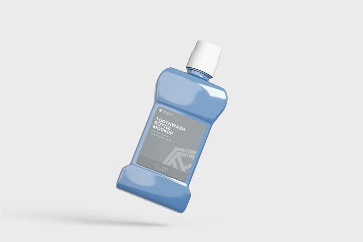 Mouthwash bottle mockup, a Packaging Mockup by tiyasprabawa (Photo 3 of 5)