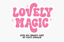 Lovely Magic - Cute Groovy Font