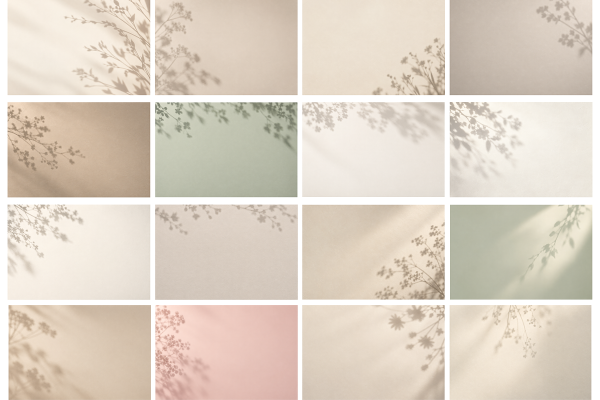 Soft Botanical Shadow Backgrounds, a Background Graphic by MarisoArt (Photo 4 of 5)