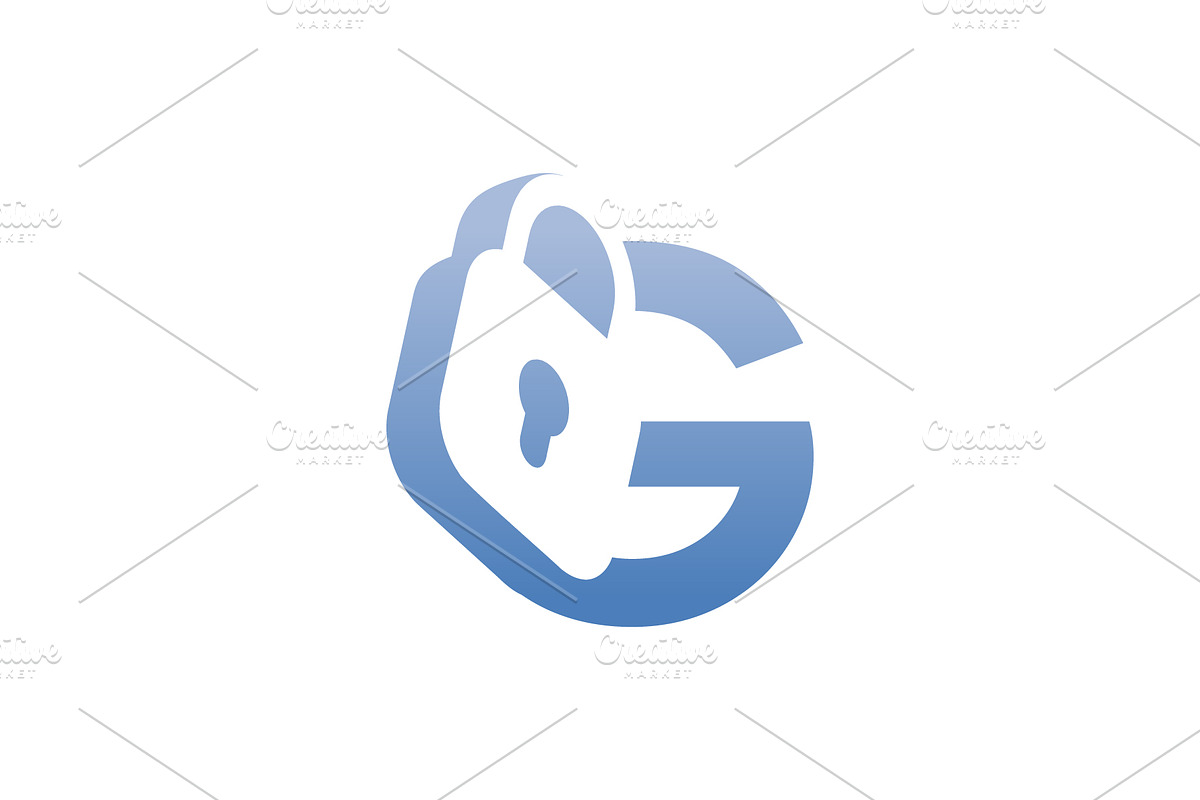 modern initial letter G padlock logo, a Branding & Logo Template by Rasagama Studio
