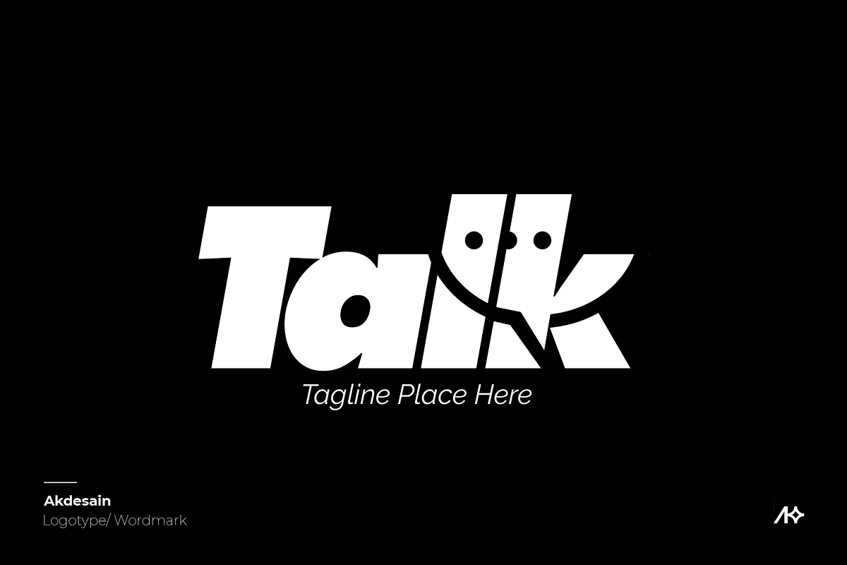 Talk Wordmark Logo, a Branding & Logo Template by Akdesain