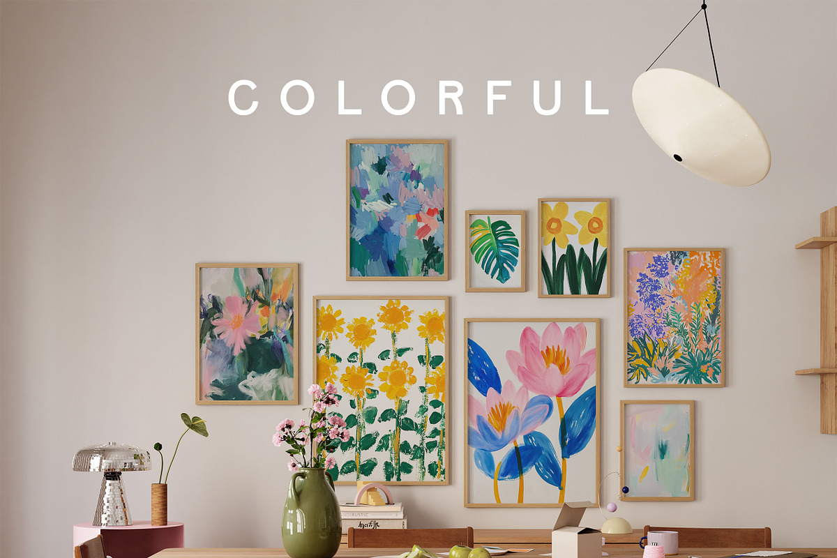 COLORFUL ABSTRACT Prints & Textures, a Background Graphic by Lana Elanor (Photo 6 of 10)