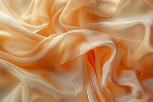 Closeup image of peach-colored silk, a Photo by Iftikhar Alam