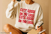 Cute Goose On The Loose SVG PNG EPS, a Graphic by mh_arif (Thumbnail 4 of 4)