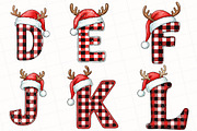 Watercolor Christmas Alphabet Clipar, an Illustration by OK Design (Thumbnail 5 of 5)