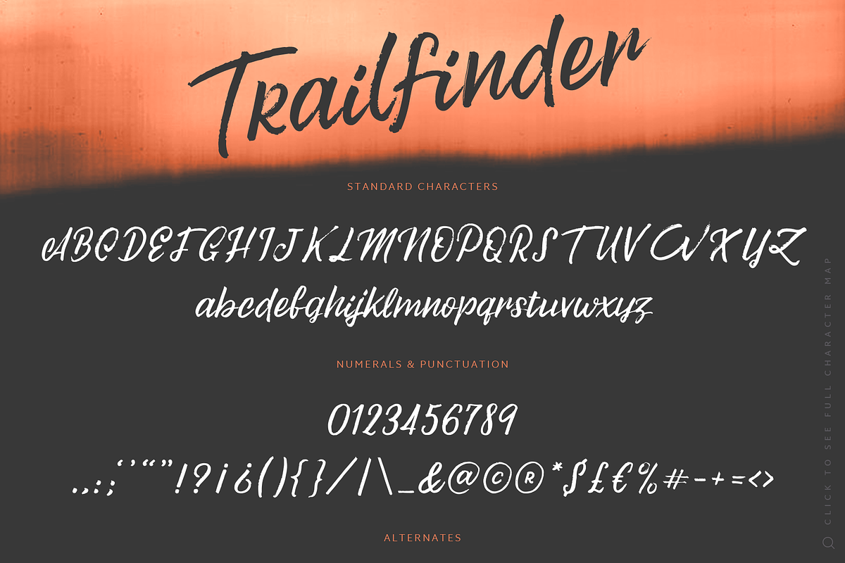Trailfinder | A Brush Script Font preview 6