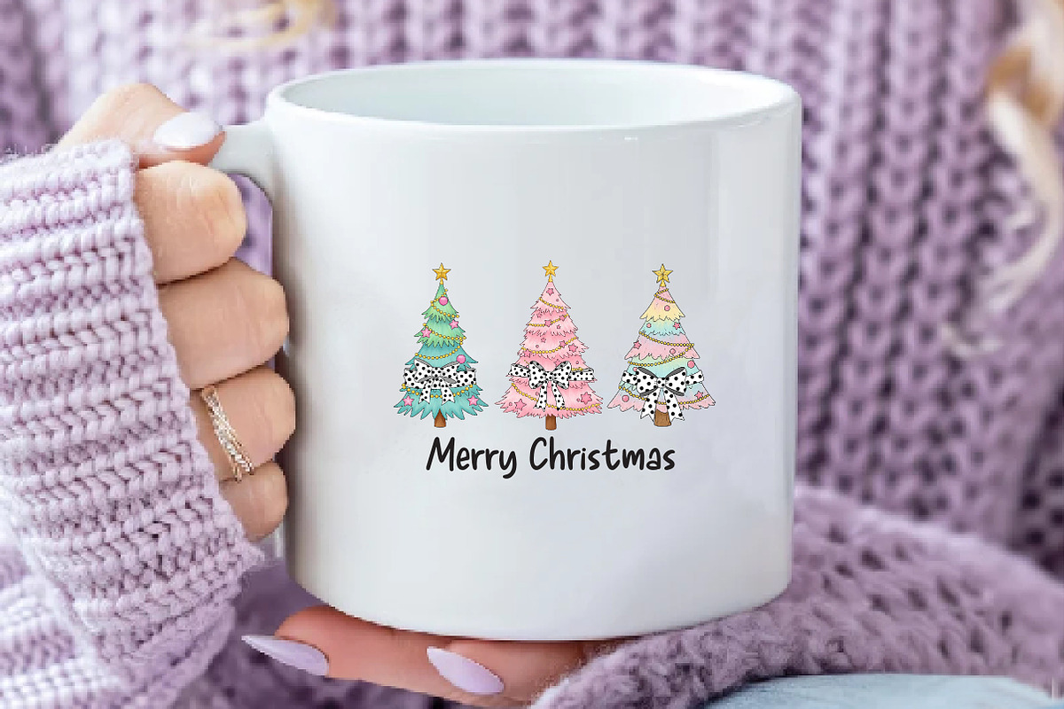 Watercolor Merry Christmas Tree PNG, an Illustration by Daily.Designs (Photo 3 of 5)