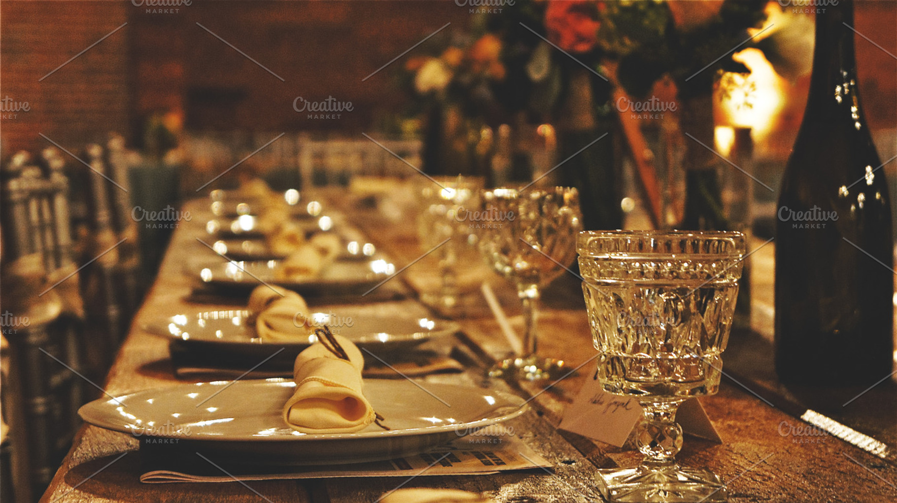 Rustic Table Contrast