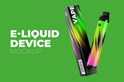 Vape E-liquid Device Mockup, a Packaging Mockup by easymock (Thumbnail 1 of 10)