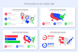 USA Maps Infographic Template