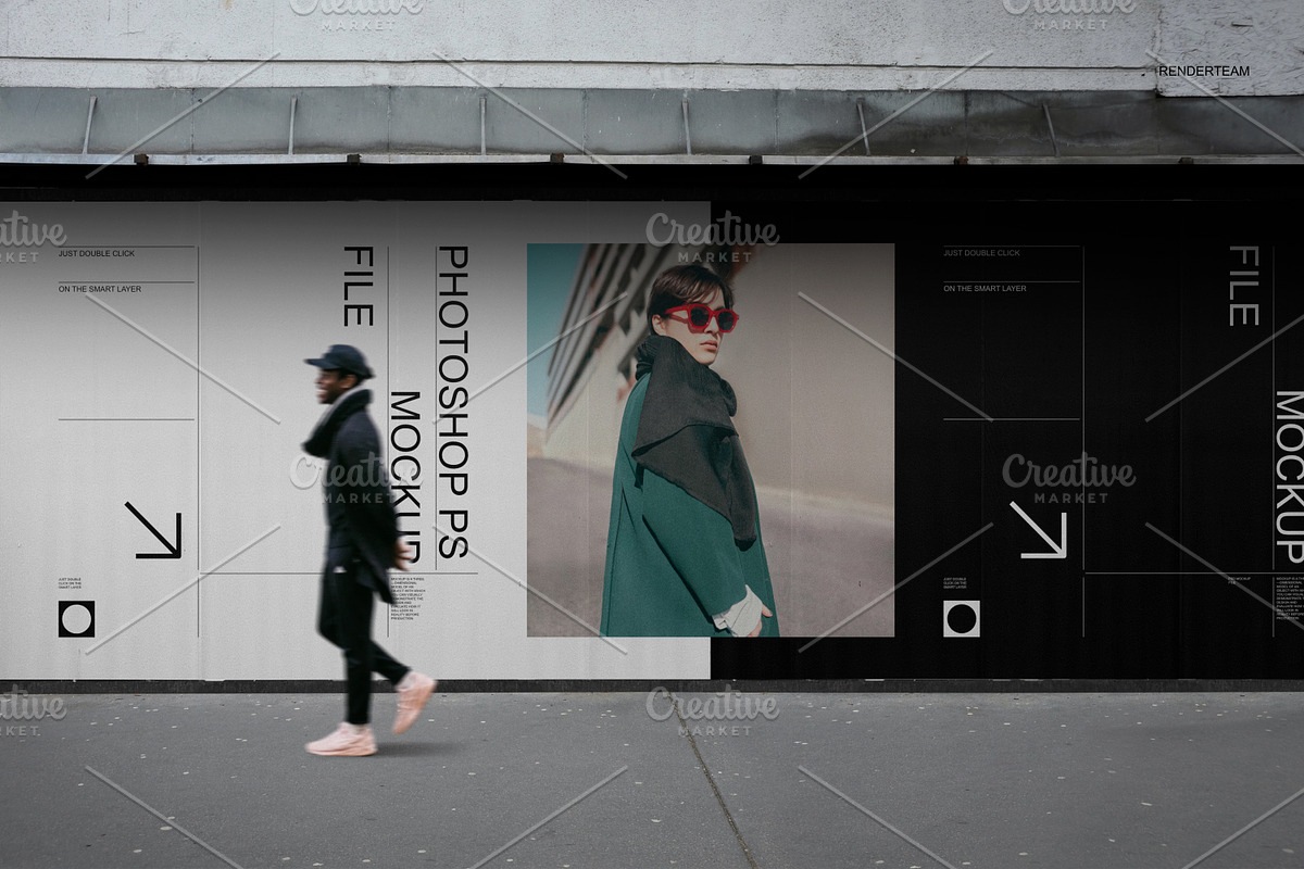 Posters and Billboard Mockup Set, an Advertising Mockup by Renderteam (Photo 3 of 12)
