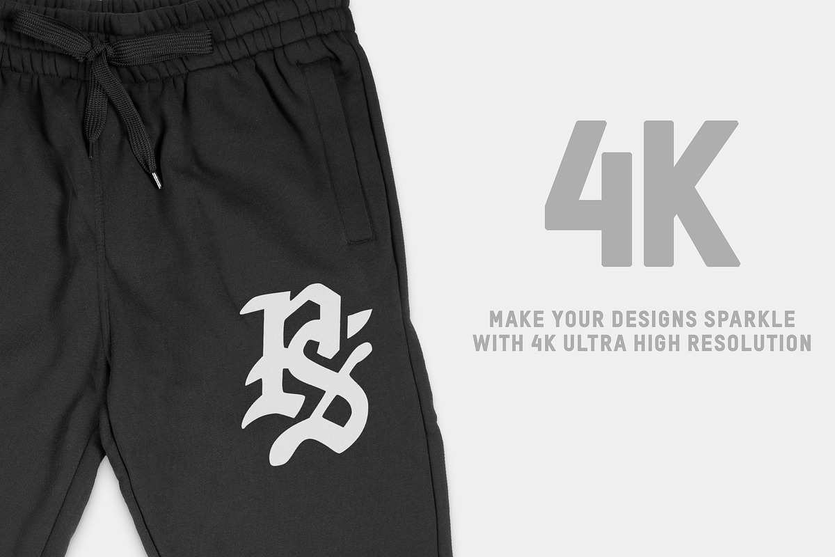 Shaka Wear Fleece Jogger Sweatpants, a Bottom Mockup by Pixel Sauce™ (Photo 3 of 6)