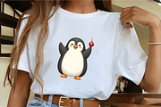 Cute Penguin Sublimation Clipart, an Illustration by CrexoraLab (Thumbnail 5 of 5)