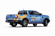 Modern Double Cab Pickup Mockup Set, a Product Mockup by Halal Graphic Studio (Thumbnail 7 of 15)