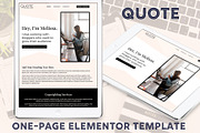 Quote // Elementor Template, a WordPress Template by by Masselyn (Thumbnail 1 of 2)