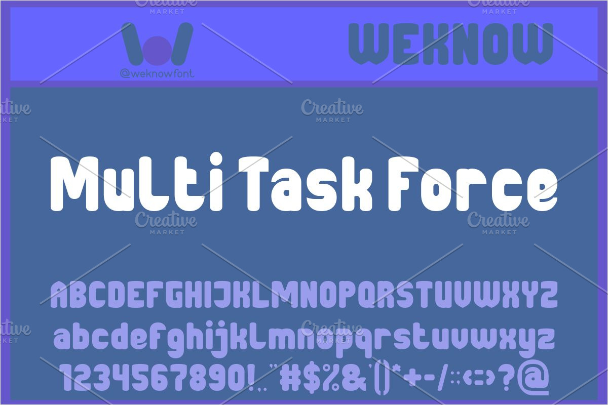 One Man Army font, a Sans Serif Font by weknow (Photo 4 of 8)