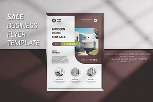Modern home for sale, a Flyer Template by Workhu