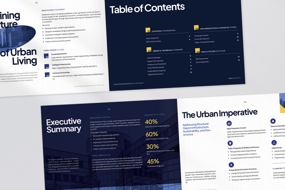 Smart City Development Whitepaper, a Brochure Template by productype1 (Photo 5 of 7)