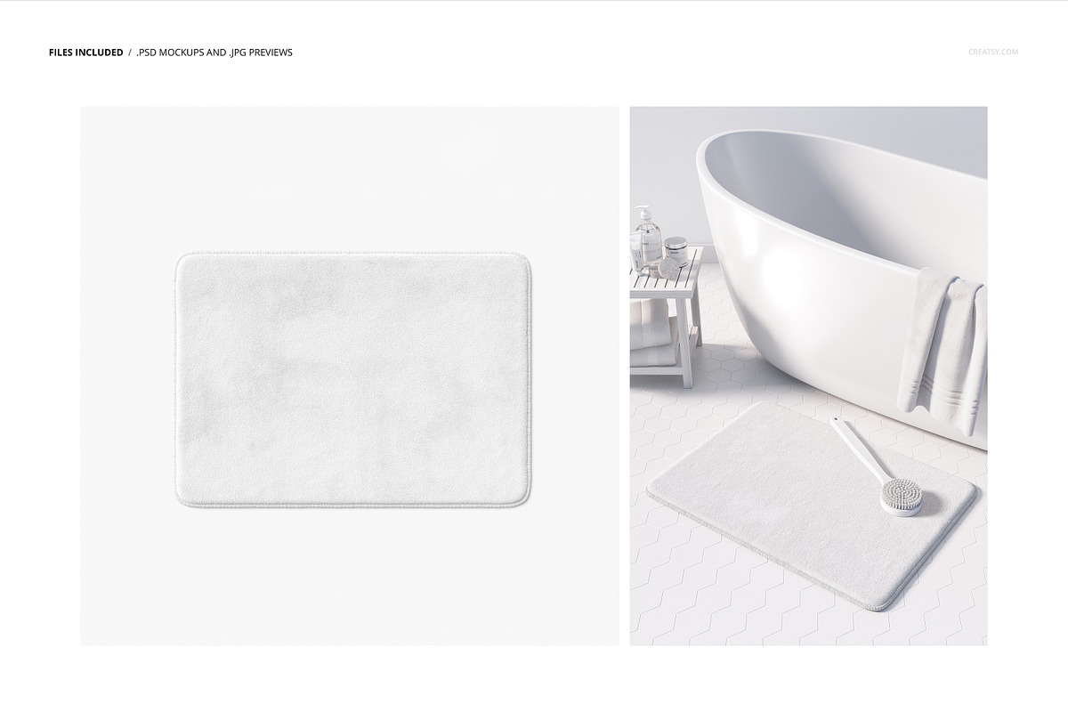 Plush Bath Rug Mockup Set, a Product Mockup by Creatsy (Photo 2 of 8)