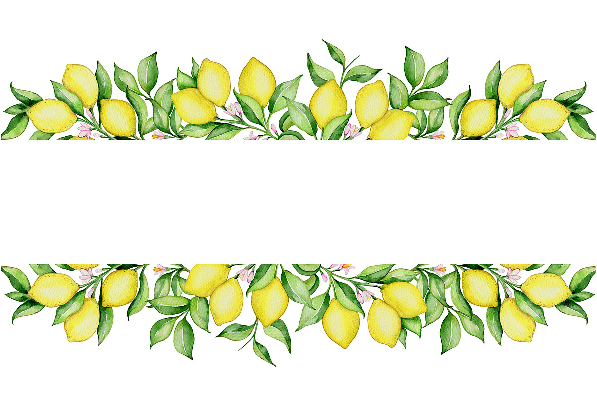 Lemon Tree Watercolor Design Kit, a Decorative Illustration by Artspace (Photo 6 of 8)