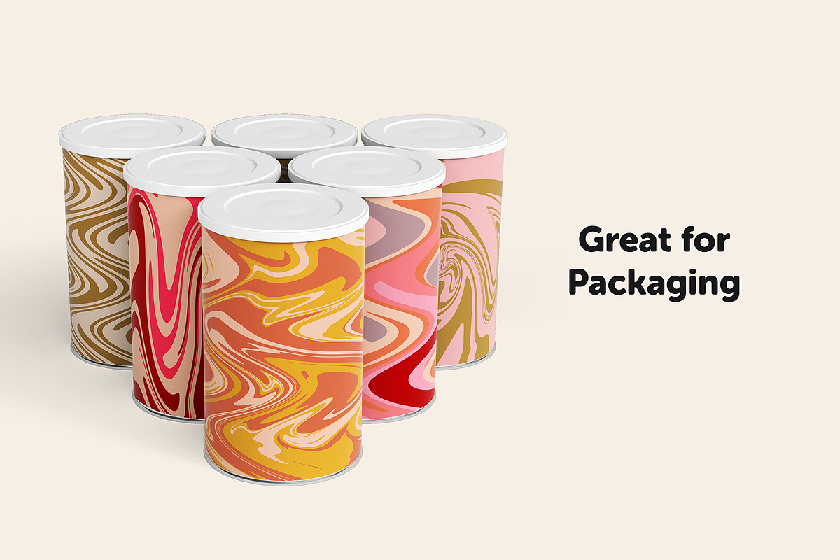 Swirls & Waves - Vector/JPG Patterns, a Pattern Graphic by Alexandra Tinsley (Photo 3 of 12)