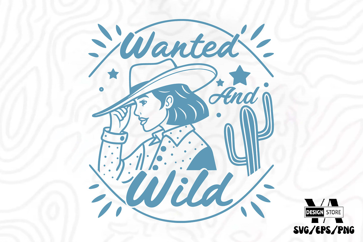 Vintage Western CowGirl SVG Bundle, an Object Illustration by Ya_ Design Store (Photo 3 of 11)