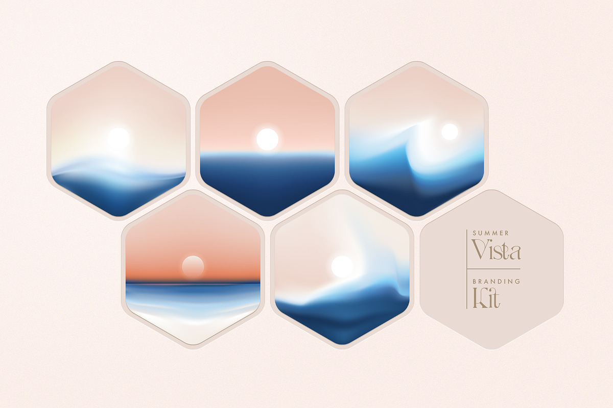 Summer Vista - Nautical Branding Kit, a Pattern Graphic by Polar Vectors (Photo 4 of 21)