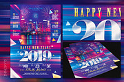 New Years 2019 Flyer Template, a Flyer Template by InTheSky15 (Thumbnail 2 of 2)