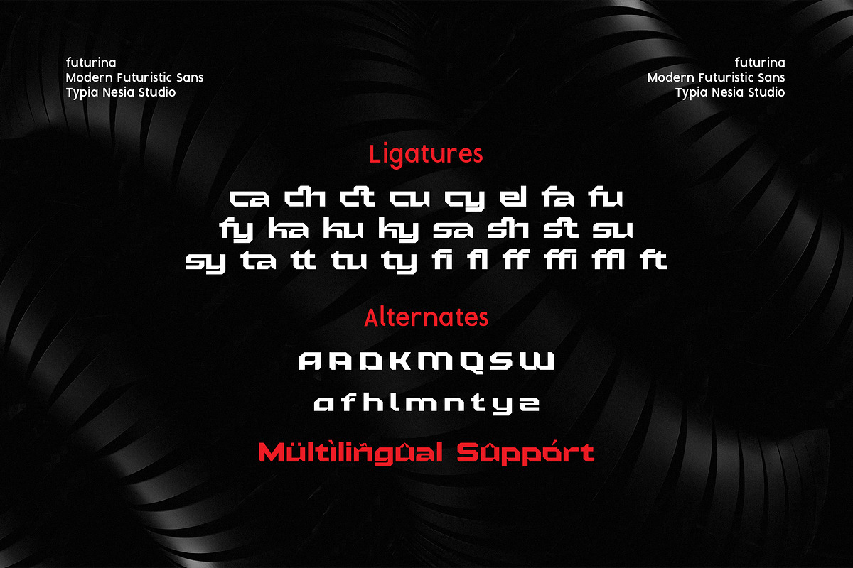 Futurina - Techno Sans, a Sans Serif Font by Typia Nesia (Photo 10 of 10)