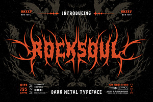 Rocksoul Typeface, a Blackletter Font by alit design