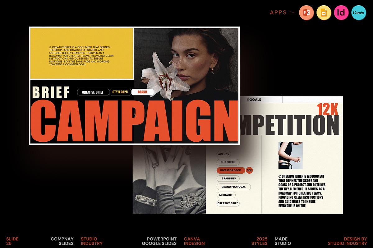 Brief Campaign Creative Template, a Presentation Template by Studio Industry (Photo 1 of 11)