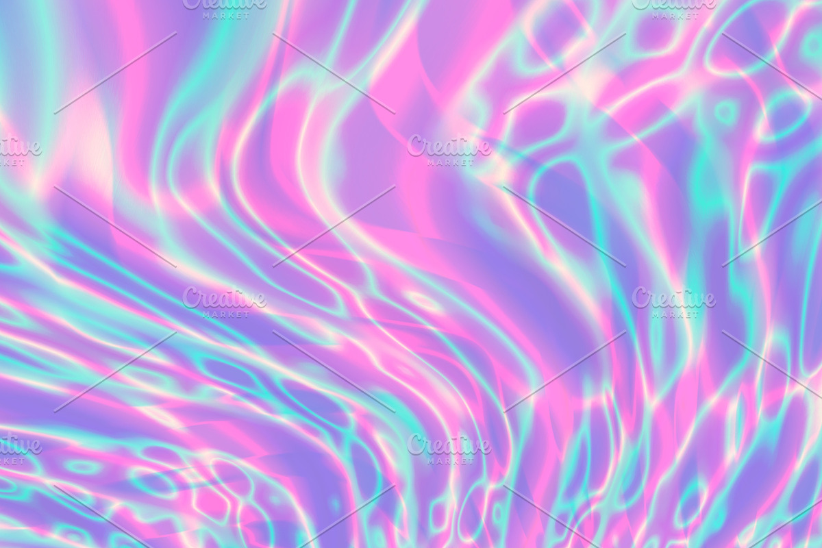 Chromatic waves in neon colours, a Texture Illustration by BestPics