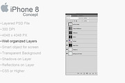 Apple Iphone 8 Concept PSD Mockup, an iPhone Mockup by PSD Mockups (Thumbnail 5 of 5)