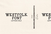 WestFolk | Hand Crafted Font, a Handwritten Font by Madeline ODonoghue Design (Thumbnail 1 of 4)