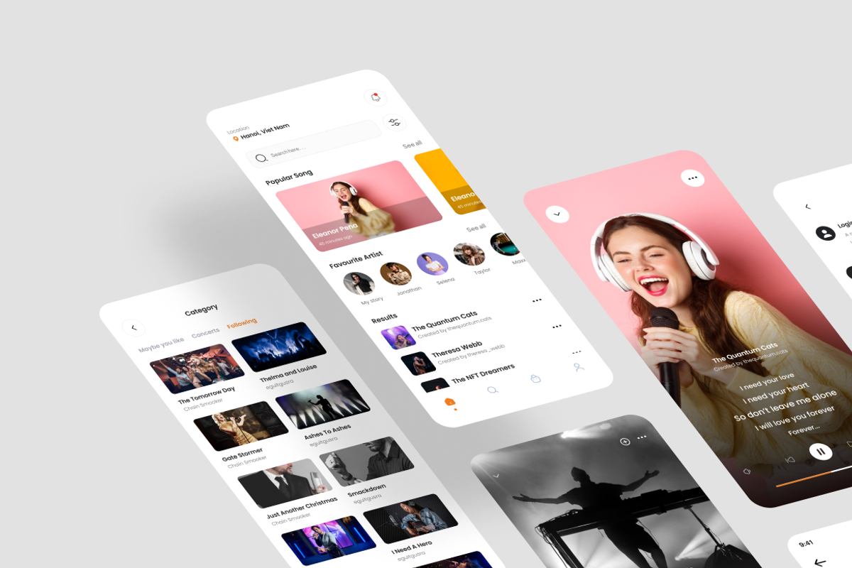 Myplay - Music Play App UI Kit, an UI Kit Template by iDoodle Studio (Photo 3 of 4)