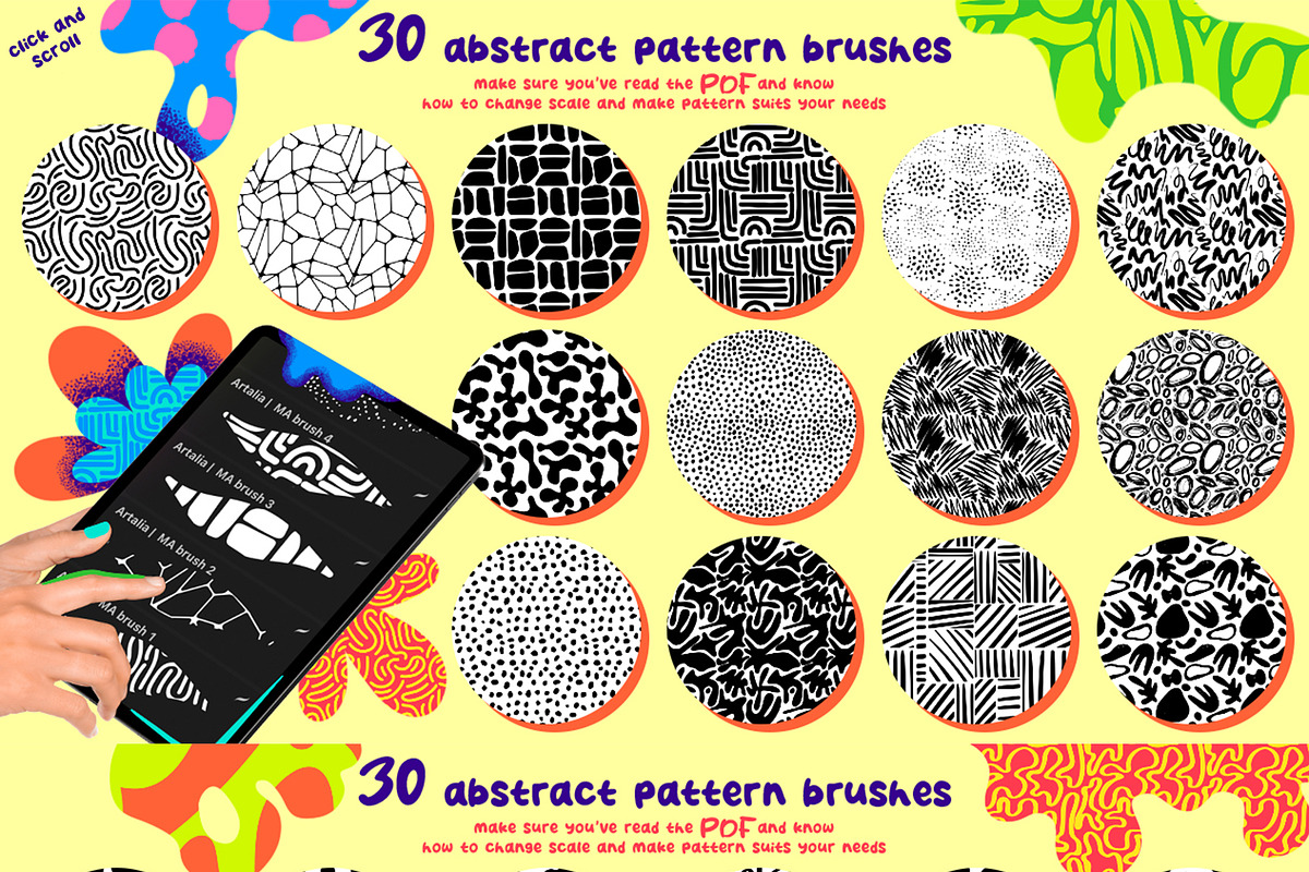 Magic Abstracts|Procreate Brushes, a Brush Add-On by Artalia (Photo 2 of 2)