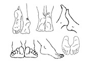 Hand-drawn Feet Sketches, an Illustration by Mike Brennan Art & Design (Thumbnail 5 of 5)