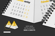 Spiral Pyramid Desk Calendar Mockup, a Print Template by Country4k (Thumbnail 3 of 4)