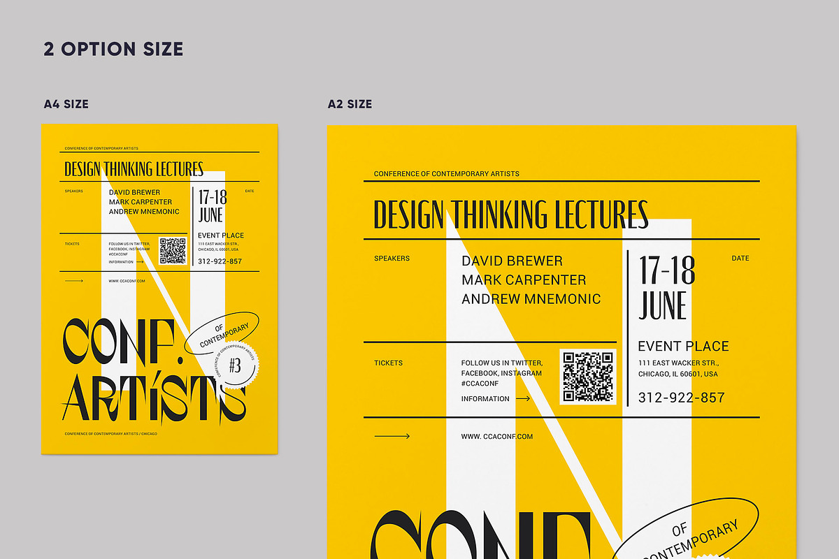Design Conference Event Poster, a Flyer Template by Danil Polshin (Photo 2 of 9)