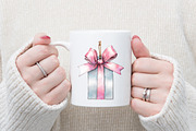 Pastel Silver Pink Christmas Clipart, a Graphic by designcity5 (Thumbnail 4 of 5)