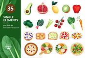 Vegan Joyful Gathering Digital Paint, a Food Illustration by CreativeValuation (Thumbnail 2 of 11)