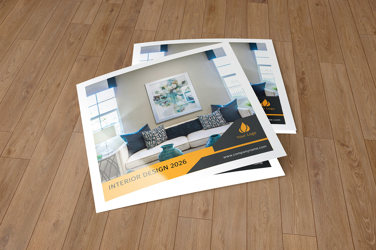 Square Trifold Interior Brochure, a Brochure Template by Template Shop (Photo 6 of 6)
