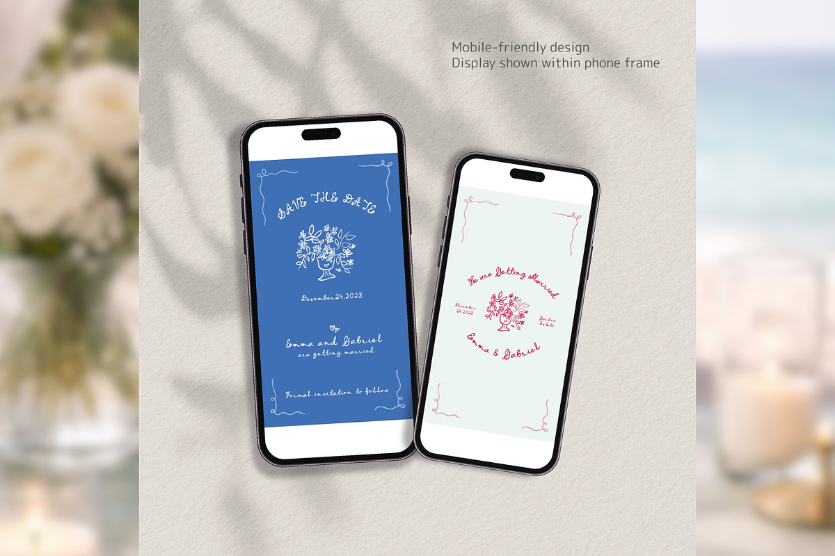Hand Drawn Save the Date bd001, an Invitation Template by TyphoonStudio (Photo 3 of 9)