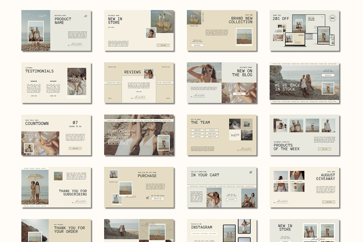 Email Marketing Newsletter Template, an Email Template by Branding Babe Co. (Photo 5 of 9)
