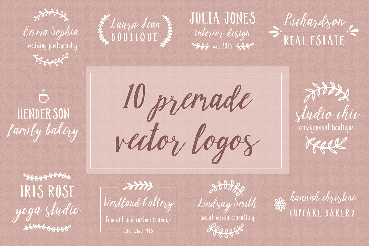 Creme Brulee Font Duo and Logo Kit, a Script Font by Kellie Jayne Studio (Photo 10 of 13)