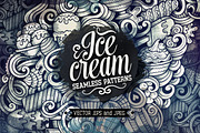 Ice Cream Graphics Doodle Patterns, a Pattern Graphic by BALABOLKA (Thumbnail 1 of 6)
