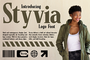 Styvia Logo Font, a Font by PutraCetol Studio