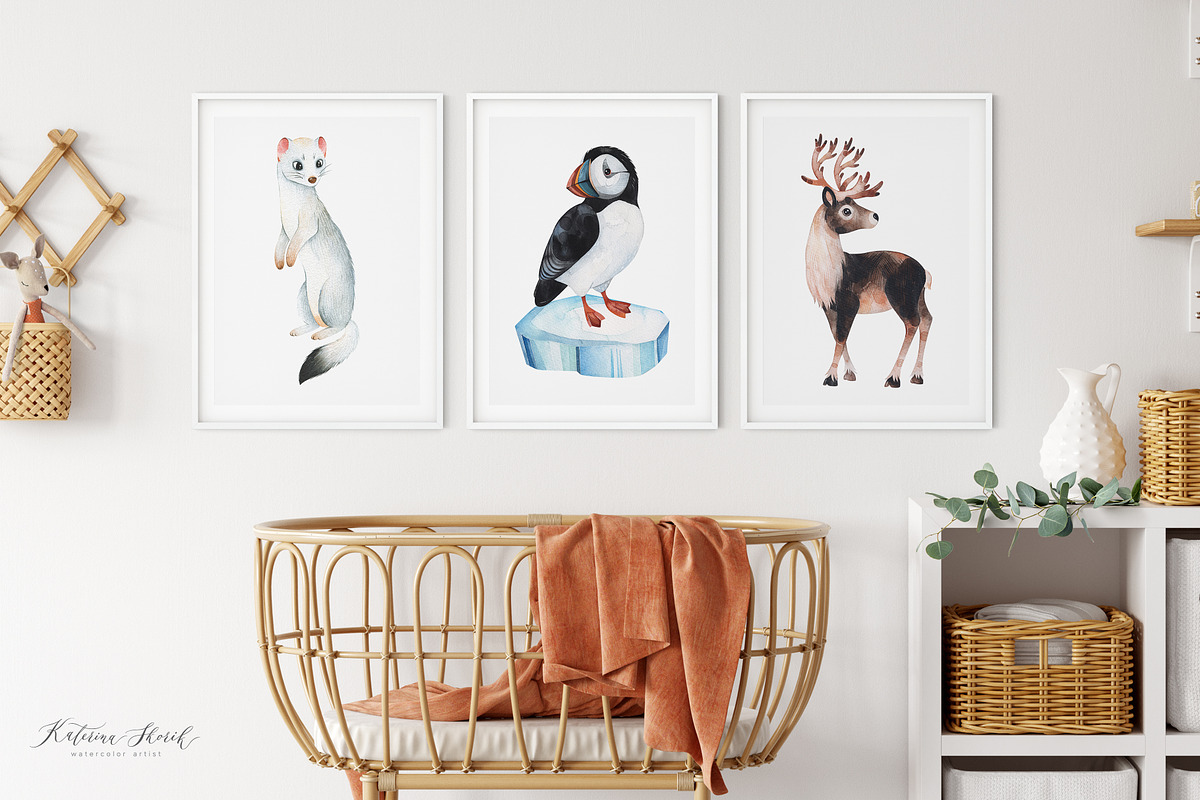Arctic&Antarctic animals, an Animal Illustration by Kate_Rina (Photo 3 of 4)