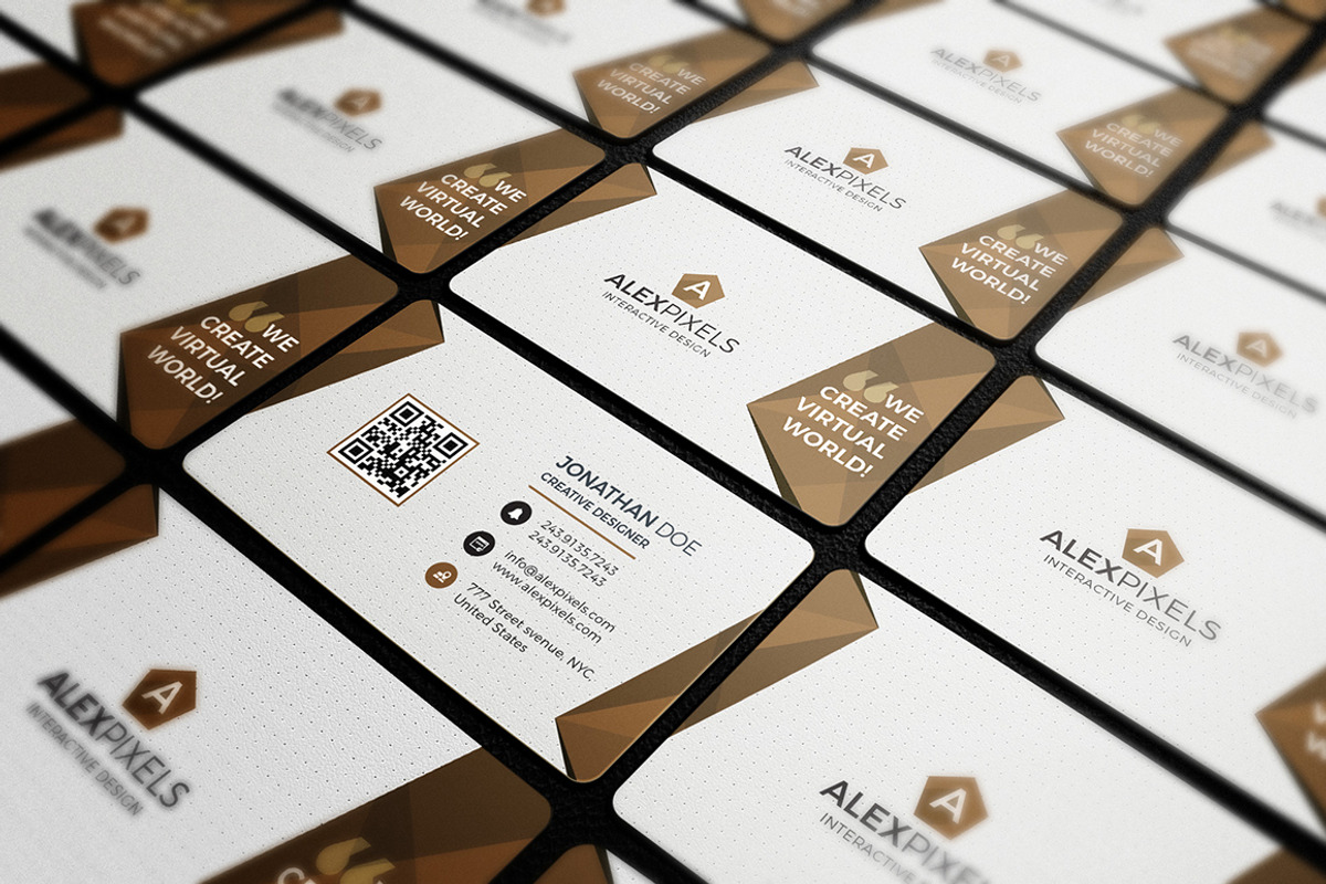 100 Modern Business Card Bundle, a Business Card Template by GraphicsEgg (Photo 23 of 102)